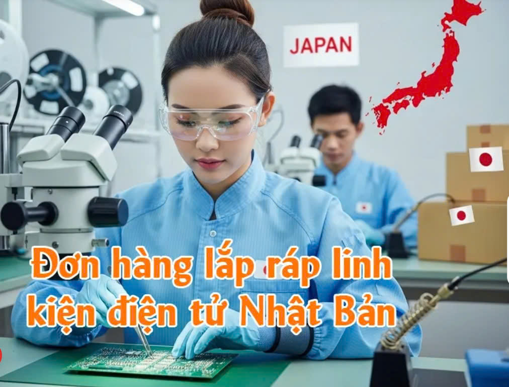 Ảnh minh họa LẮP RÁP LINH KIỆN ĐIỆN TỬ